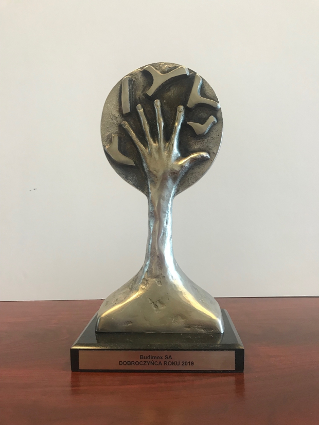 Budimex získal ocenění „Dobrodinec roku 2019“ („Dobroczyńca Roku 2019“)