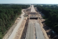 Halfway through the construction of the S61 expressway at Wysokie - Raczki section