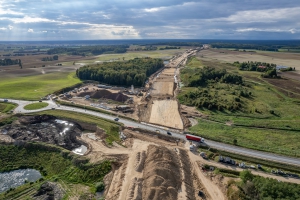 Construction of the Ornowo – Wirwajdy section of the S5 expressway passed its halfway point