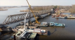  Postęp prac na budowie mostu kolejowego na Regalicy 