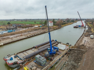 Work progressed on the construction of the second stage of the waterway: Vistula Lagoon – Gdańsk Bay