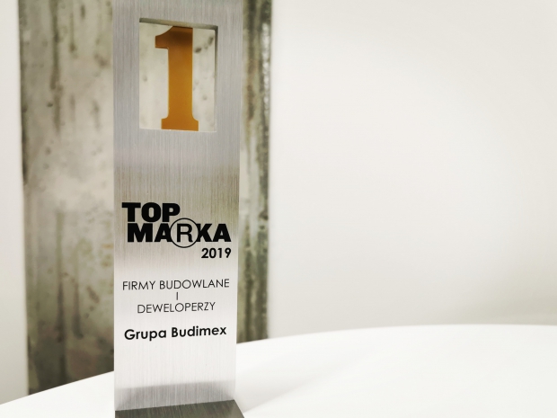 Budimex vyhráva prvé miesto v rebríčku Top Brand